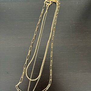 Set of 3 Zara Gold Chain Necklaces